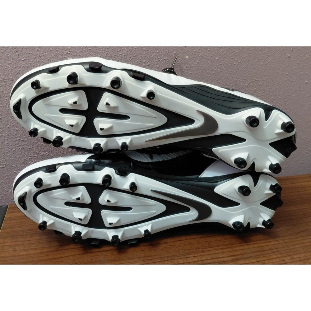 Nike Alpha Pro TD Football Cleats Mens Sz 12.5 White/Blk 579636-001 Flywire - Picture 7 of 7